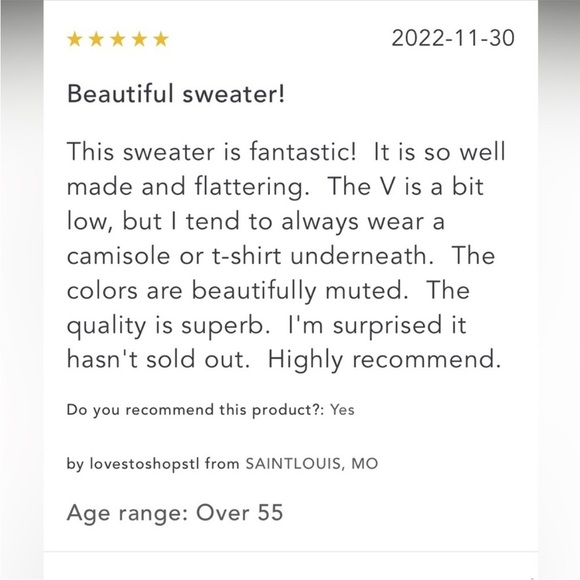 Anthropologie NWT Piloro Deep-V
Sweater Size L. - Picture 13 of 16